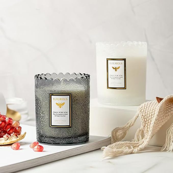Cedar & Juniper Scented Candle, Candles for Home Scented, Luxury Candles for Women, Aromatherapy Candles, Natural Soy Wax Candles, 7 oz 40 Hours