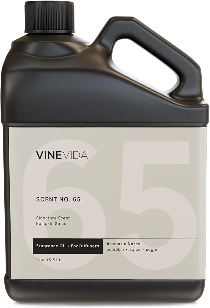 VINEVIDA Pumpkin Spice Fragrance Oil for Cold Air Diffusers - (128 Fl Oz) - Essential Oils for Diffuser Oil Refill & Air Freshener Room Spray