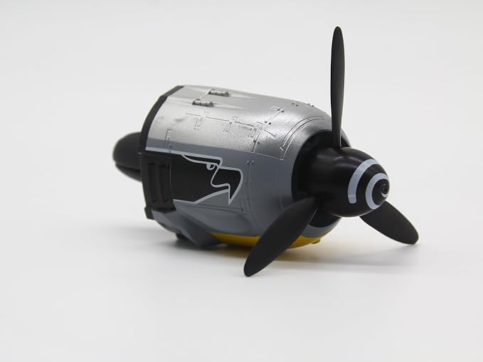 Fw-190 WWII Fighter Plane Car Air Freshener Vent Clip - Long Lasting 30-Day Cologne Scent, Rotating Propeller Odor Eliminator, Aviation Themed Auto Diffuser