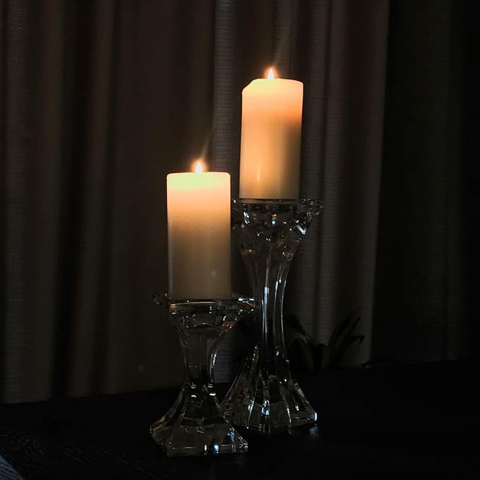 Unscented White Pillar Candles, 6 Packs, Long Clean Burning Pillar Candle for Emergency, Dripless and Smokeless Classic White Candle for Dinnig Table, Home Decor, Church, Christmas, 2.8x4 Inch