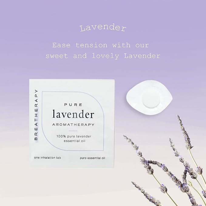 Aromatherapy Lavender Patches - Pure Essential Oil Aroma Patch - Lavender Essential Oils for Headache - 4-Pack