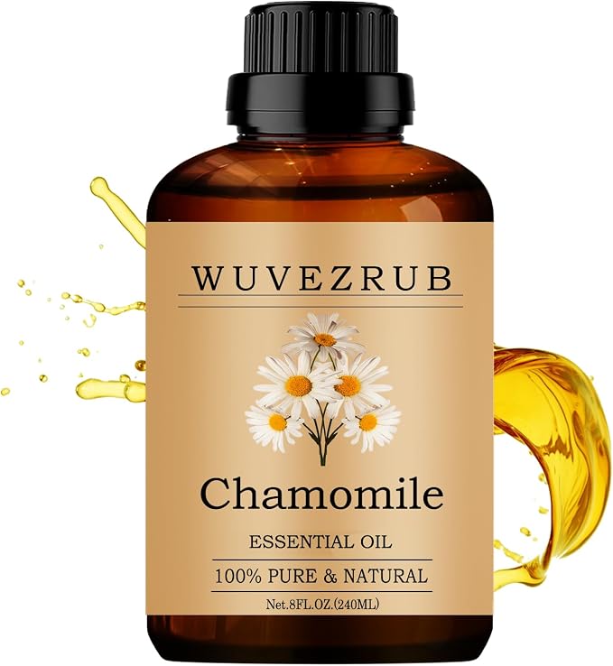 Chamomile Essential Oils 240ML, 100% Pure and Natural Essential Oil for Aromatherapy Diffuser - 8 Fl Oz/Chamomile