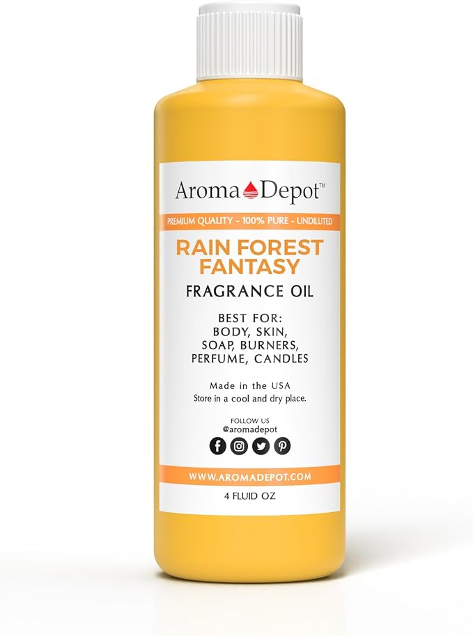 Aroma Depot Rainforest Fantasy Perfume/Body Oil (7 Sizes) Our Interpretation, Premium Quality Uncut Fragrance Oil (4 Ounce Plastic Bottle (120ml))