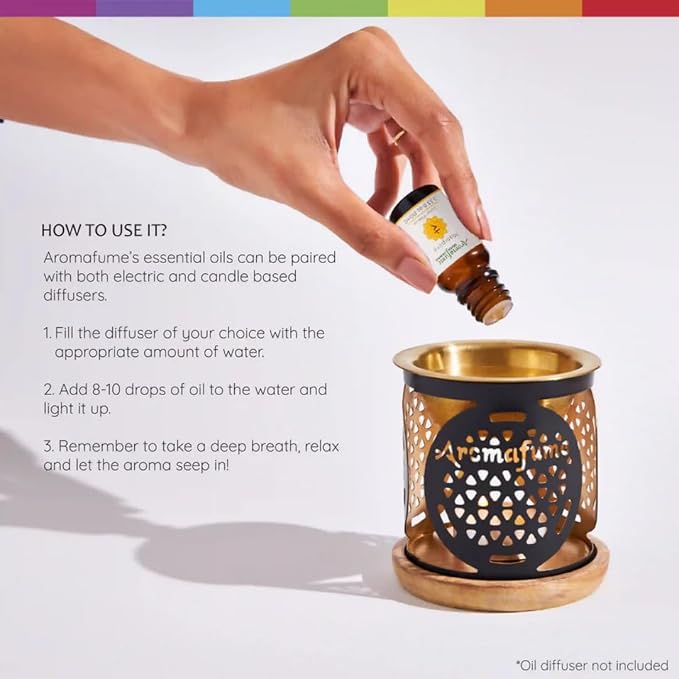 Root Chakra, Solar Plexus Chakra, Heart Chakra Essential Oil Diffuser Blends by Aromafume | 3 x 10ml/0.33 fl oz| Aromatherapy Oils for Chakra Balance | Chakra Incense for Meditation, Yoga, Reiki