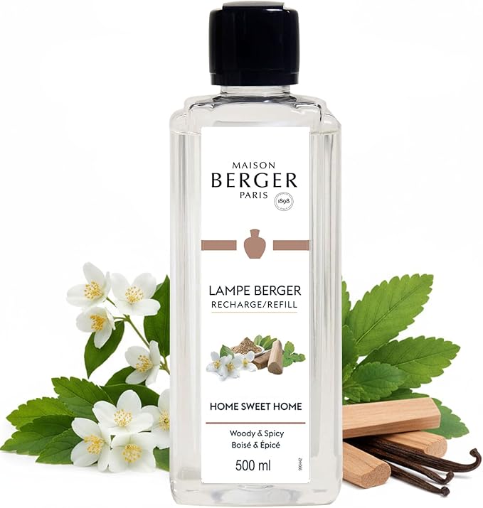 MAISON BERGER Lampe Berger Refill, 500 ml, Home Sweet Home | Catalytic Lamp Fragrance Refill, Helps Neutralize Odors, ~80 h Fragrance Diffusion, Made in France