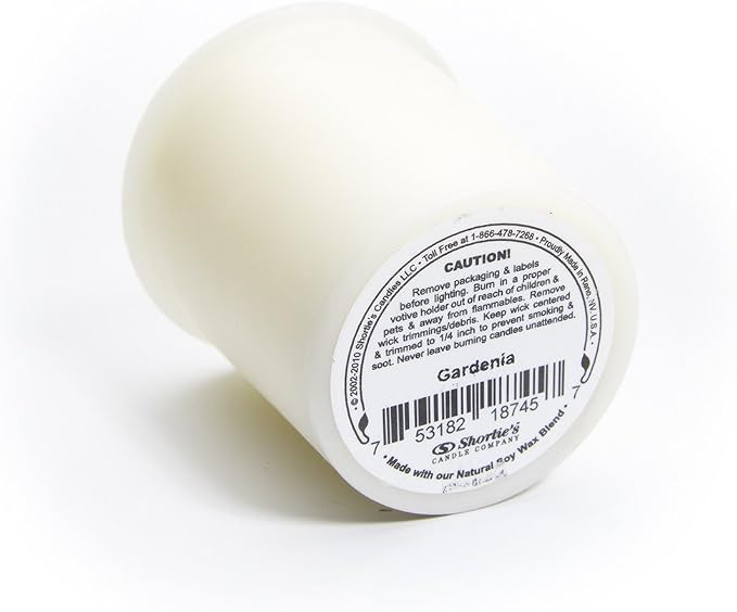 Pure Gardenia Soy Votive Candles - Scented with Essential & Natural Oils - 6 White Natural Votive Candle Refills - Flower & Floral Collection