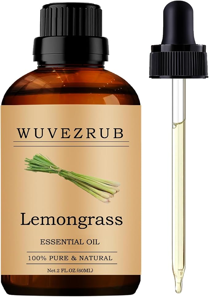 Lemongrass Essential Oil - 60ML Pure and Natural for Aromatherapy Diffuser - 2 Fl Oz