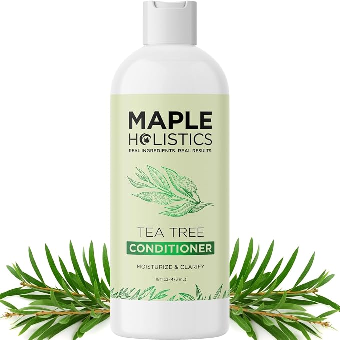 Tea Tree Conditioner for Dry Hair - Tea Tree Oil Conditioner for Oily Hair and Sulfate Free Conditioner for Dry Hair - Cleansing Conditioner and Tea Tree Dry Scalp Care with Tea Tree Oil for Hair