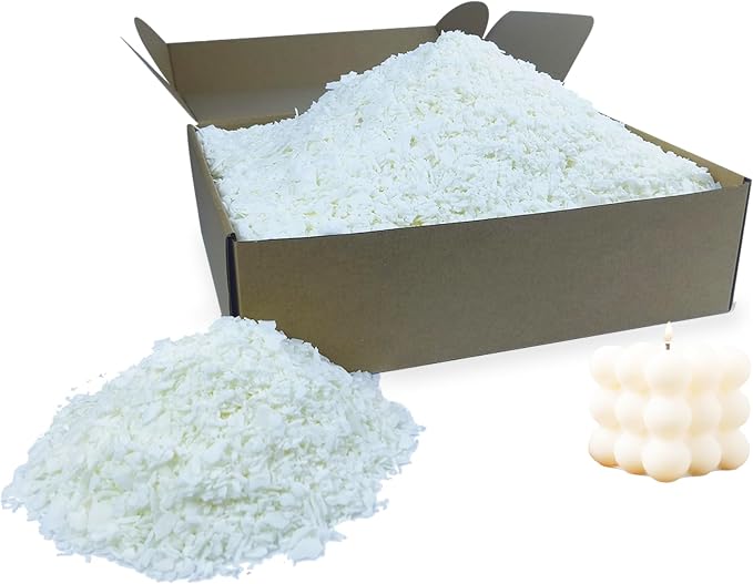 TooGet Pure White Soy Wax Flakes, 100% Natural Soy Wax Bulk for Candle Making DIY, Premium Quality, Top Grade - 10 Pound