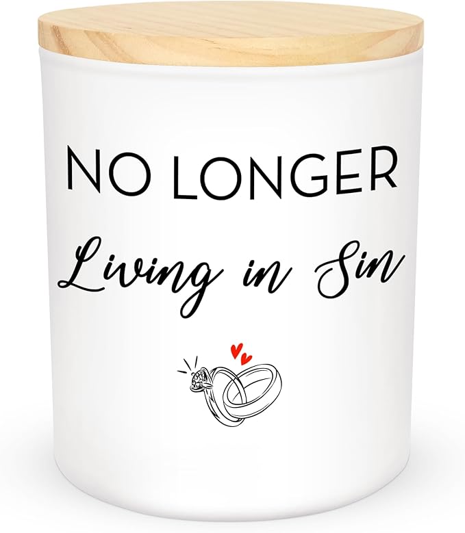 GAUDORA Engagement Gifts for Couples - Long Lasting Vanilla Lavender Candle 10 oz - Funny Wedding Gifts for Newly Engaged Couples, Bridal Gift for Women, Bridal Shower Gift Ideas
