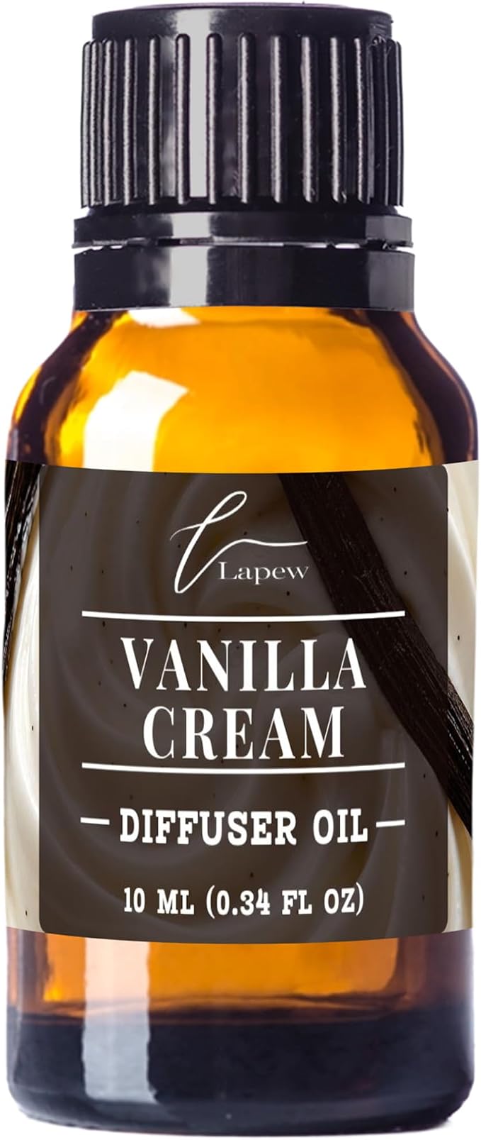 Lapew Vanilla Cream Waterless Diffuser Oil | Fragrance Oil for Nebulizer & Cold Air Diffusers | Scented Home Oil | 0.34 fl oz