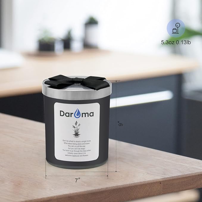 Scented Jar Candle, Daroma Aromatherapy Candle With 100% Natural Soy Wax and Essential Oil, Long Burning Candle, Relaxing for Bath,Yoga,Work,Holiday Gifts for Birthday,Christmas,California Huckleberry