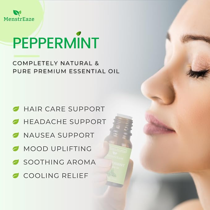 Lavender & Peppermint Essential Oils with Wood Car Freshener Diffuser | 100% Pure & Natural Aromatherapy Set for Calm & Clarity | Hanging Design for Car, Closet, Office & More
