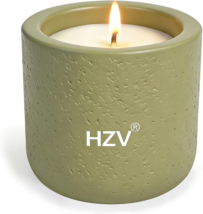 Manly Stress Relief Scented Candle for Men, Soy Wax Moss Forest Aroma Candle, 25H Long Lasting Clean Burning for Relax Meditation Yoga Spa, Unique Candle Gifts for Father Husband Boyfriend