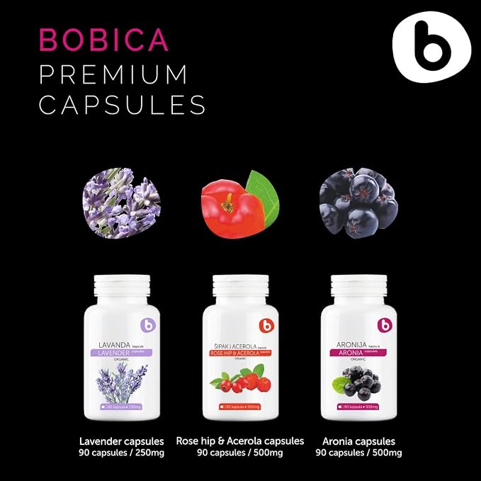 Organic Lavender Capsules - Lavender Pills for Relaxation and Balance - Supports Calm Mind and Body - Natural Supplement - Non-GMO, Gluten-Free – 90 Vegan Capsules