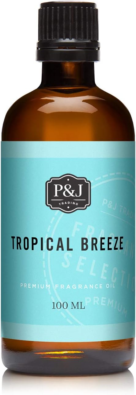P&J Fragrance Oil Tropical Breeze 100ml - Candle Scents, Soap Making, Diffuser Oil, Scented Candles