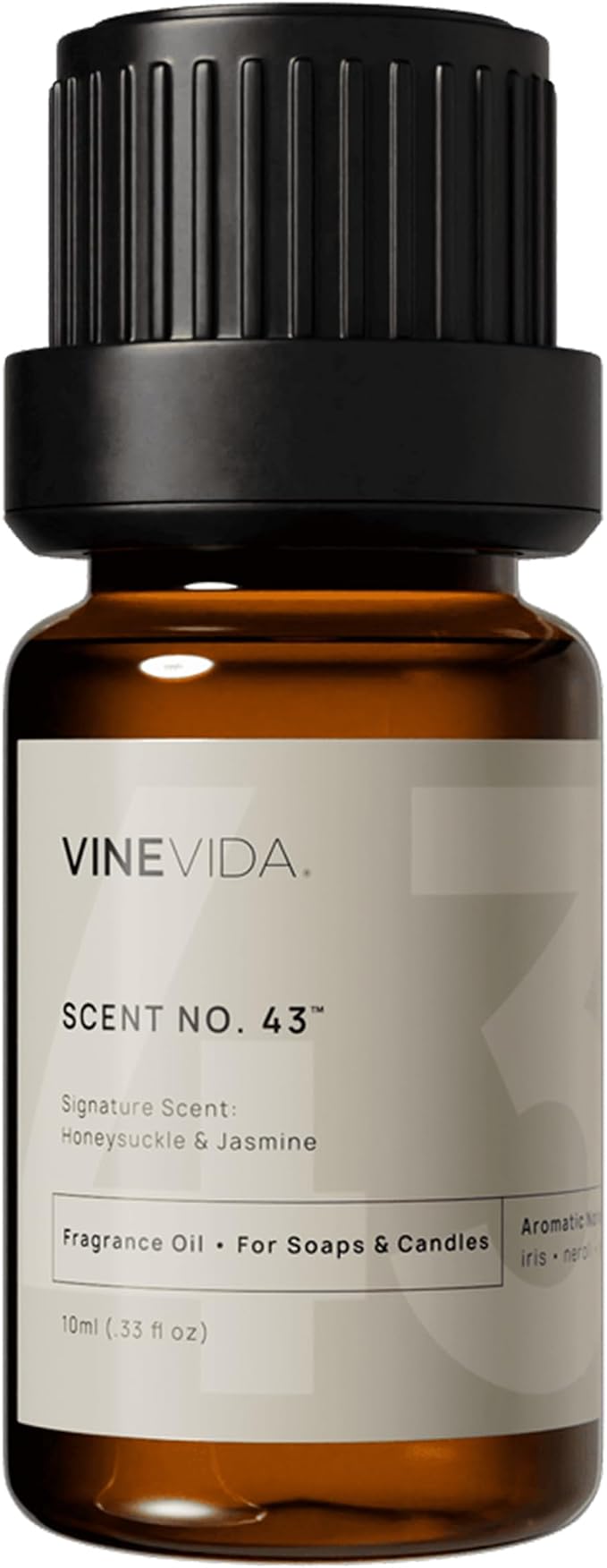 VINEVIDA [0.33oz] Honeysuckle & Jasmine Fragrance Oil for Candle Making and Soap Making - Premium Candle Scents for Soy Candles