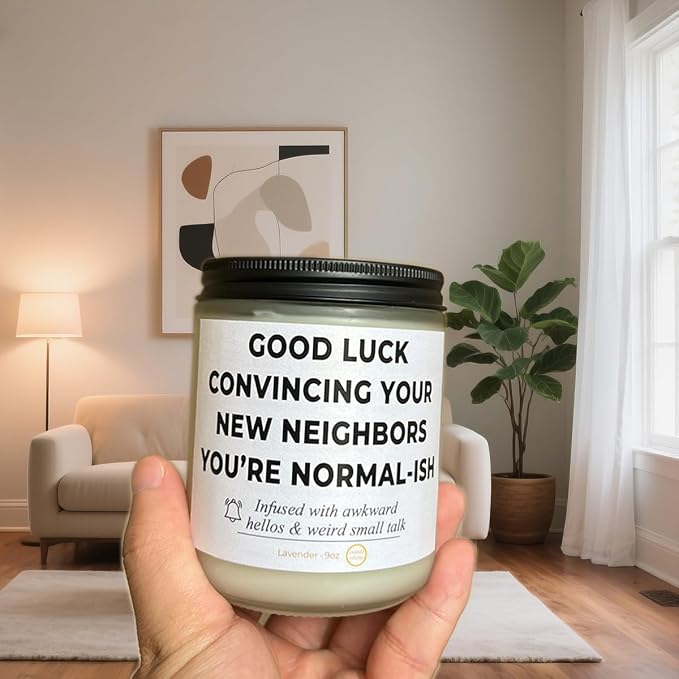 Housewarming Gifts New Home–9oz Lavender Candle, Cozy Aromatherapy Decor, Gift for Friends, Family & New Homeowners, House Essentials for New Home, New House Essentials by Joyqua, Neighbors
