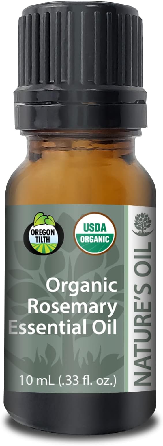 Best Rosemary Essential Oil Pure Certified Organic Therapeutic Grade 10ml