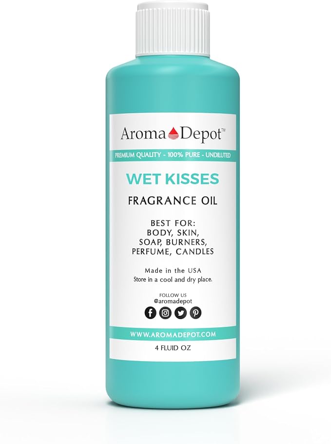 Aroma Depot Wet Kisses 4oz Fragrance Oil I Perfume I Skin Oil I Scented Oil. Few Drops in The Diffuser, Burners, or Warmers.