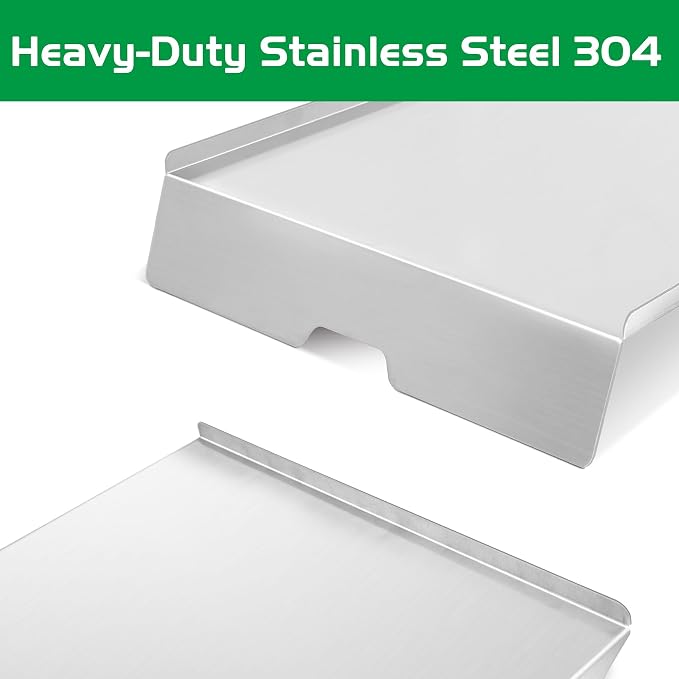 Drip Tray for Traeger 34 Pro Series Grease Pan Replacement Parts KIT0786 BCA006 Eastwood Texas Elite Pellet Smoker Grill Heavy Duty Heat Baffle Diffuser Stainless Steel BBQ Accessories