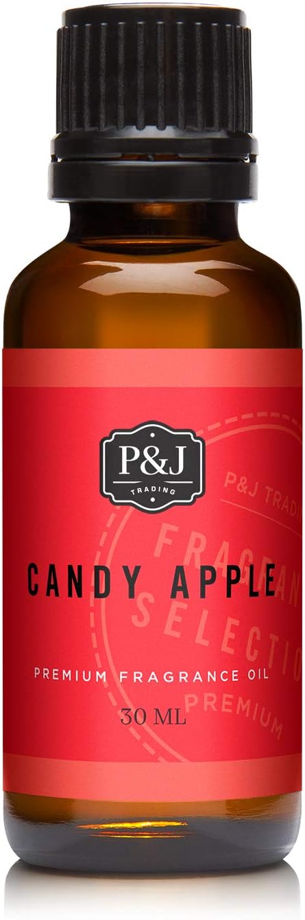 P&J Fragrance Oil Candy Apple 30ml - Candle Scents, Soap Making, Diffuser Oil, Fresh Scents