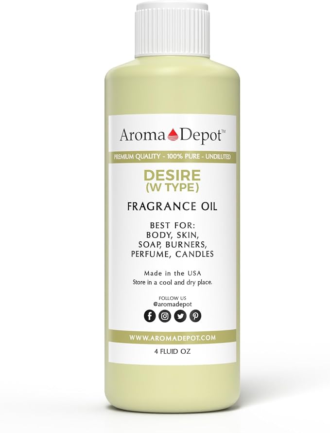 Aroma Depot 4 oz / 4 Ounce Desire Type for Women Perfume/Body Oil Our Interpretation, Premium Quality Uncut Fragrance Oil
