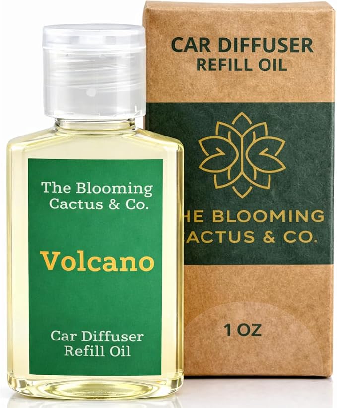 Car Diffuser Oil Refill 1 oz – Essential Oil Car Air Freshener Refill for Hanging Car Diffuser, Long Lasting Fragrance Oil, Phthalate Free, Multiple Scents. | Volcano