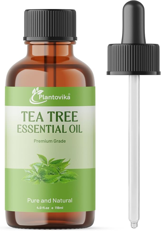 Tea Tree Essential Oil | 100% Pure and Natural | Premium Grade Essential Oil for Skin, Diffuser, Massage, Candle and DIY Soap Making (4 Fl Oz, Tea Tree)