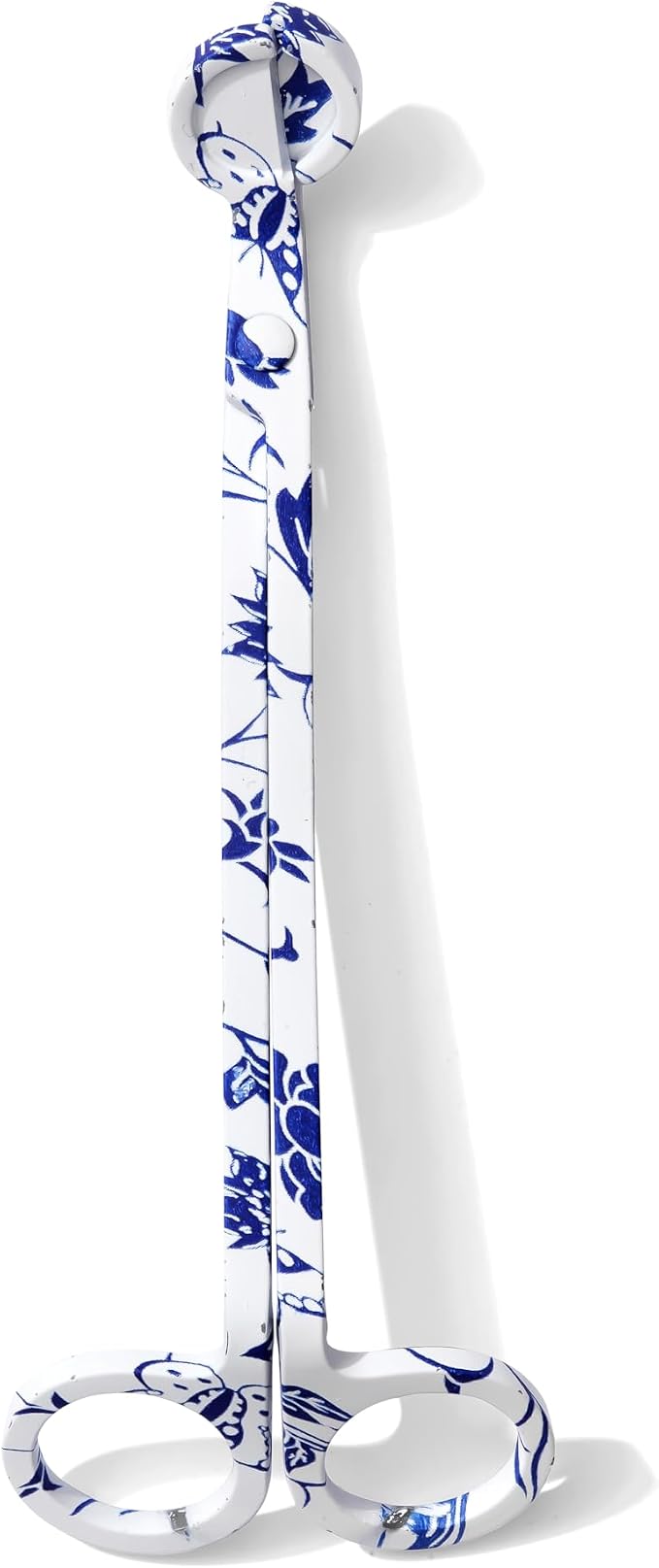 Wick Trimmer with Ornate Blue and White Nature Pattern by Wickman