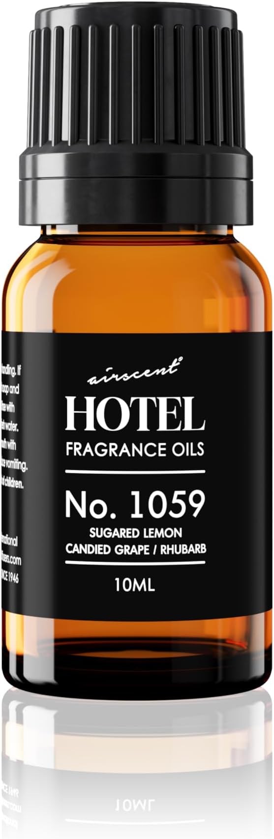 AirScent Hotel Diffuser Oil No. 1059 Inspired by the Hotel Scent Renew - Sugared Lemon Candied Grape Rhubarb - Fragrance Oil for Ultrasonic and Waterless Diffusers and Crafting - 10 mL, 0.34 fl oz
