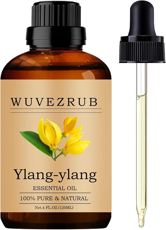 Ylang-Ylang Essential Oil, 120ML Pure and Natural for Aromatherapy Diffuser - 4 Fl Oz