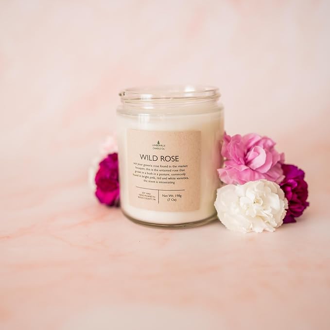 Handmade | Soy Candle (Wild Rose, 8 oz.)