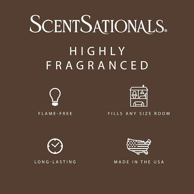 Scentsationals Feelin' Cozy Scented Wax Melts - Cashmere, Jasmine, & Vanilla Bourbon, 10oz (24 Cubes)