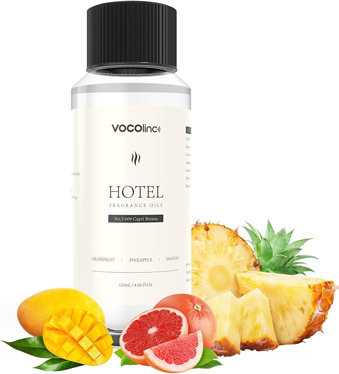 VOCOlinc Hotel Collection Diffuser Oil - Sweet Orange - Inspired by Luxury Five Star Hotel Lobby Scent Oil for Waterless Oil Diffusers, Luxurious Scents of Orange, and Lemon (4.06 OZ)