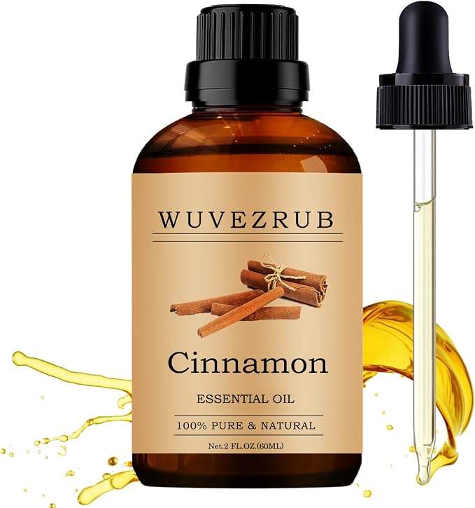 Cinnamon Essential Oils 60ML, 100% Pure and Natural Essential Oil for Aromatherapy Diffuser - 2 Fl Oz