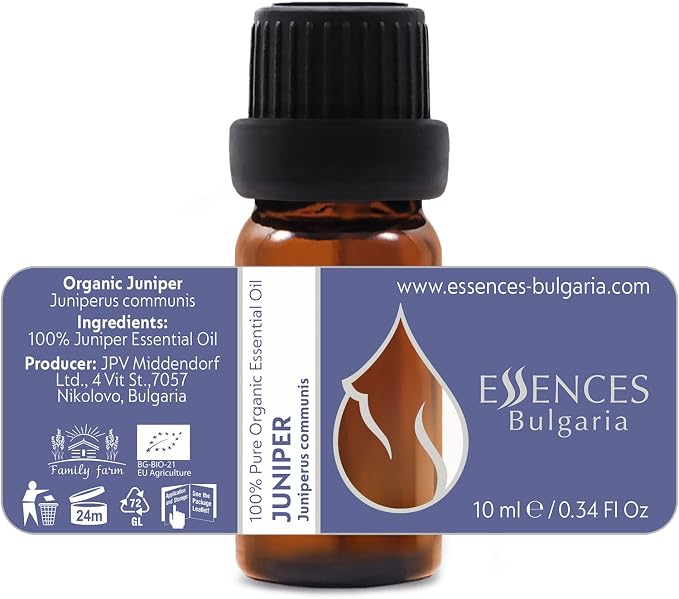 Set Forest Magic - Organic Essential Oils - Scotch Pine + Juniper + Silver Fir - 100% Pure and Natural Undiluted Aromatherapy Stress Relief Fresh Pine Resinous Aromas (3pcs x 10ml)