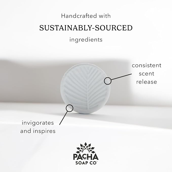 Pacha Soap Co. Shower Steamers - Sleep, Lavender & Chamomile Scented, Essential Oil Aromatherapy Shower Steamers, Clean Ingredients, Paraben and Dye-Free, Handcrafted in The USA, 3-Pack, 6 oz Each