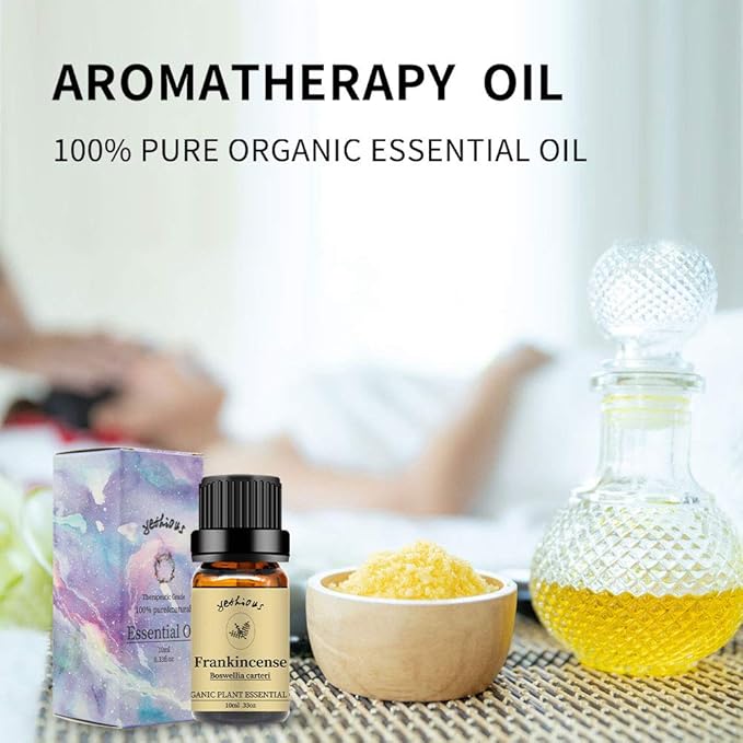 yethious Frankincense Essential Oil for Humidifier 100% Pure Organic Frankincense Aromatherapy Oil Gift Oils 10ml for Massage