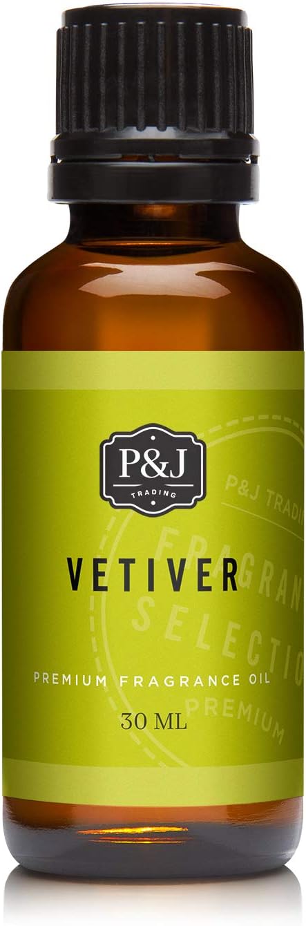 P&J Trading Fragrance Oil | Vetiver Oil 30ml - Candle Scents for Candle Making, Freshie Scents, Soap Making Supplies, Diffuser Oil Scents