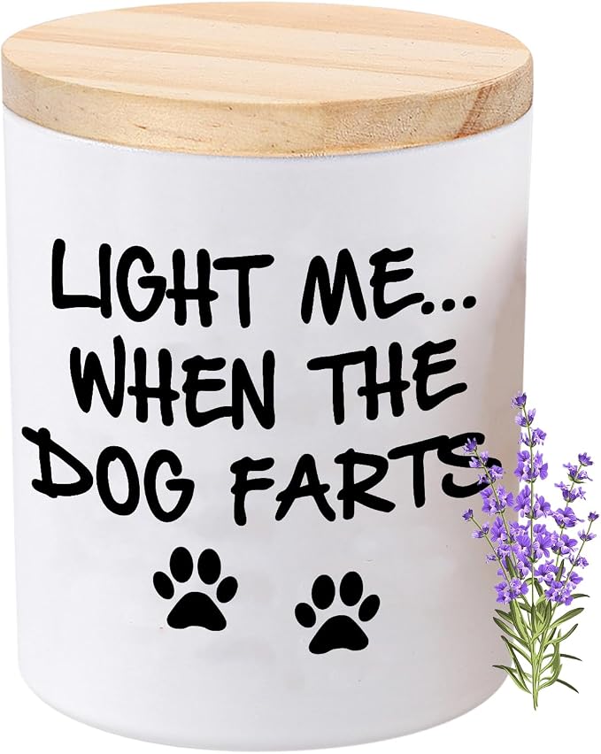 BFJLIFE Funny Gifts for Women Unique Dog Mom Dog Lovers Mothers Day Christmas Birthday Gifts for Girlfriend Sister Bestie Best Friend Her Wife Stocking Stuffers for Women Lavender Scented Soy Candles
