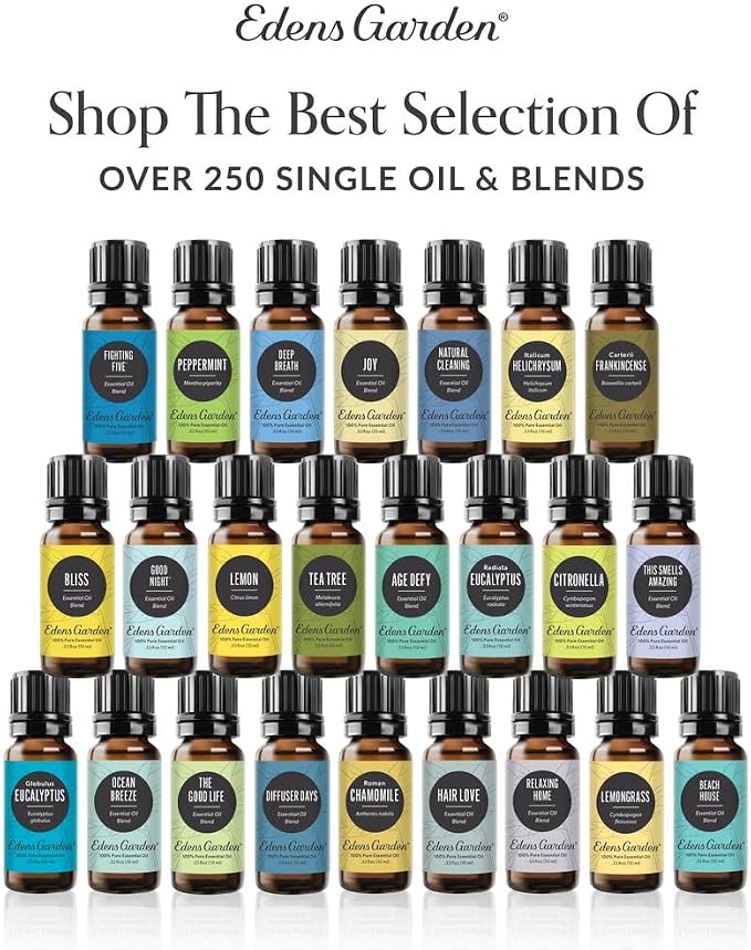 Edens Garden In Bloom Essential Oil 3 Set – 100% Pure Therapeutic Grade, Undiluted Aromatherapy- Jasmine, Rose & Sweet Pea Floral Blends– No Artificial Fragrance & Natural For Diffusers, 10 ml/ 3 Pack
