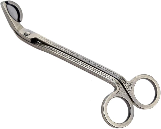 MUXSAM Candle Wick Trimmer - Stainless Steel Wick Clipper Scissor Tool - Reduces Soot (Bronze) 1-Pack