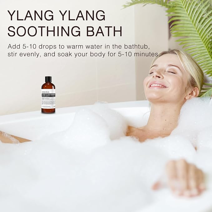 Ylang Ylang Essential Oil 100ML, 100% Pure and Natural Ylang Ylang Oils Aromatherapy Oil for Diffuser, Skin Hair Care, Massage, Yoga, Home, Soap and Candle Making