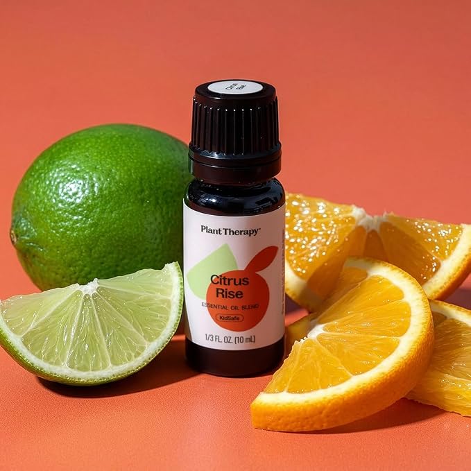 Plant Therapy Citrus Rise Essential Oil Blend 10 mL (1/3 oz) Bright, Uplifting Citrus for a Fresh Start, Perfect for Morning Motivation or Mid-Day Resets, Helps Refresh Any Space