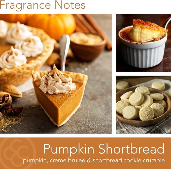 Colonial Candle Pumpkin Shortbread Scented Jar Candle | 2-Wick Natural Soy Blend Wax Candle for Home | Relaxing Aromatherapy Candle Infused with Essential Oils | M. Baker Apothecary Glass Jar Candle