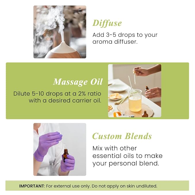 Handcraft Blends Eucalyptus, Lavender, and Lemongrass Essential Oil Set - Huge 4 Fl. Oz, 100% Pure and Natural, Therapeutic Grade With Premium Glass Dropper