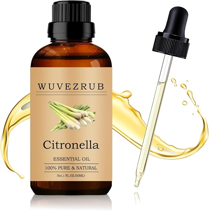 Citronella Essential Oil 30ML - 100% Pure and Natural Oils for Aromatherapy Diffuser - 1 Fl Oz/Citronella