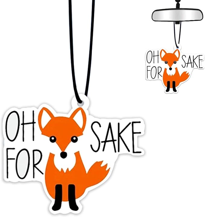 1PCS Car Air Fresheners,Fox Sake Car Air Fresheners,Car for Cute Mirror Freshener Mirror Scented Hanging Auto Accessories Decor Interior Home,Fox Sake Gifts for Women Men Friends