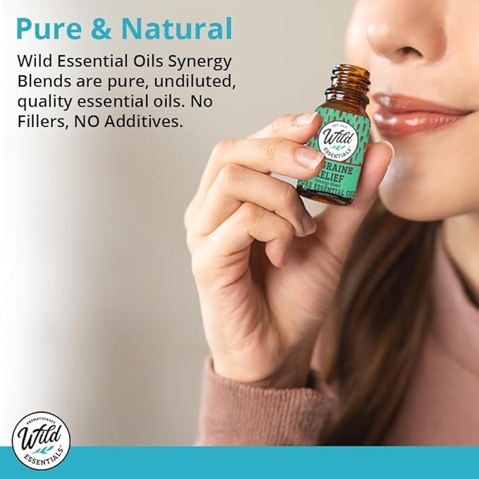 Wild Essentials Cold and Flu Relief 100% Pure Essential Oil Synergy Blend 2 Pack 10ml, Therapeutic Grade Formula for Congestion, Aches, Pain and Muscle Relief, migraines, Made in The USA